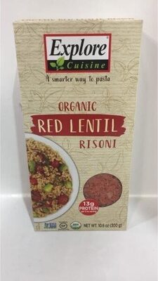 Organic Red Lentil Risoni, Red Lentil