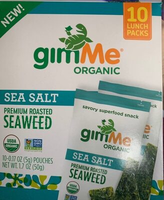 Sea Salt Premium Roasted Seaweed, Sea Salt
