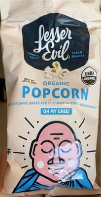 Oh My Ghee! Organic Popcorn With Organic Grass-Fed Clarified Butter + Himalayan Salt, Oh My Ghee!
