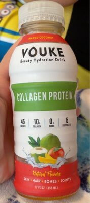 Mango Coconut Collagen Protein Beauty Hydration Drink, Mango Coconut