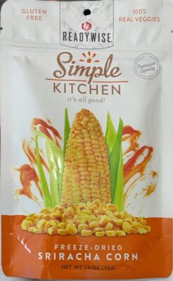 Sriracha Freeze-Dried Corn, Sriracha