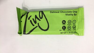 Oatmeal Chocolate Chip In Almond Butter Plant-Based Bar, Oatmeal Chocolate Chip In Almond Butter