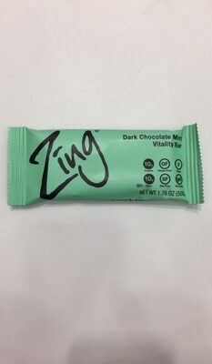 Dark Chocolate Mint In Almond Butter Plant-Based Bar, Dark Chocolate Mint In Almond