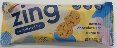 Oatmeal Chocolate Chip In Almond Butter Plant-Based Bars, Oatmeal Chocolate Chip