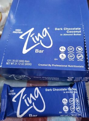 Dark Chocolate Coconut In Almond Butter Plant-Based Bars, Dark Chocolate Coconut In Almond Butter