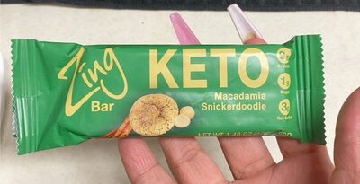 Macadamia Snickerdoodle Plant-Based Keto Bar, Macadamia Snickerdoodle