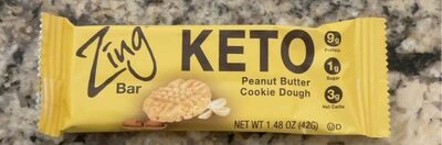 Peanut Butter Cookie Dough Plant-Based Keto Bar, Peanut Butter Cookie Dough