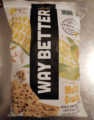 Multi Grain Whole Grain Corn Tortilla Chips, Multi Grain