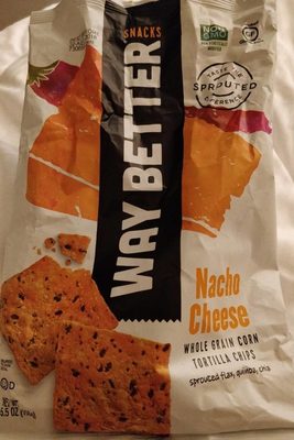 Nacho Cheese Whole Grain Corn Tortilla Chips, Nacho Cheese