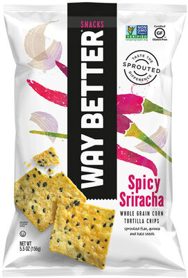Spicy Sriracha Whole Grain Corn Tortilla Chips, Spicy Sriracha