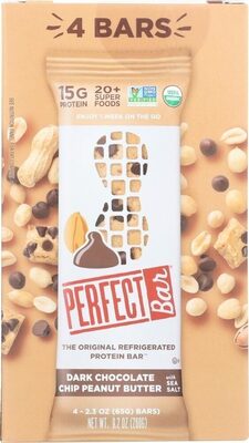 Dark Chocolate Chip Peanut Butter With Sea Salt Protein Bars, Dark Chocolate Chip Peanut Butter With Sea Salt