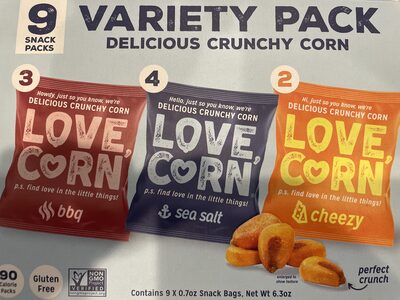 Delicious Crunchy Corn, Sea Salt; BBQ; Cheese
