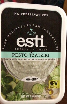 Pesto Tzatziki Authentic Greek, Pesto Tzatziki