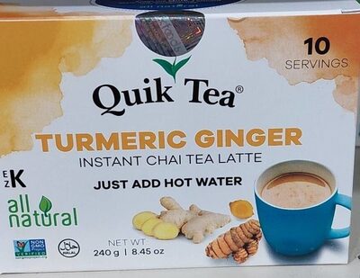 Turmeric Ginger Instant Chai Tea Latte, Turmeric Ginger
