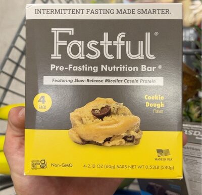 Cookie Dough Flavor Pre-Fasting Nutrition Bar, Cookie Dough