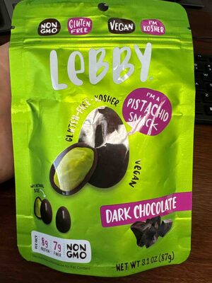 Dark Chocolate Pistachio Snack, Dark Chocolate