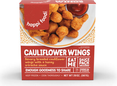Savory Breaded Cauliflower Wings With A Honey Sriracha Sauce, Cauliflower Wings