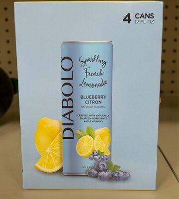 Blueberry Citron Sparkling French Lemonade, Blueberry Citron