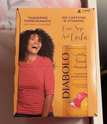 Tangerine Pomegranate Flavored Sparkling French Lemonade, Tangerine Pomegranate