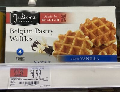 Belgian Pastry Waffles, Sweet Vanilla