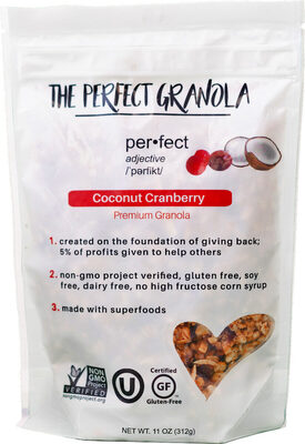 Coconut Cranberry Premium Granola, Coconut; Cranberry