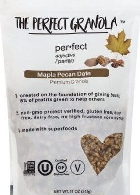 Maple Pecan Date Premium Granola, Maple; Pecan; Date