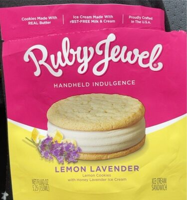Lemon Lavender Lemon Cookies With Honey Lavender Ice Cream Sandwich, Lemon Lavender