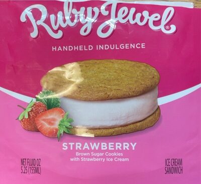 Strawberry Brown Sugar Cookies With Ice Cream Sandwich, Strawberry Brown Sugar