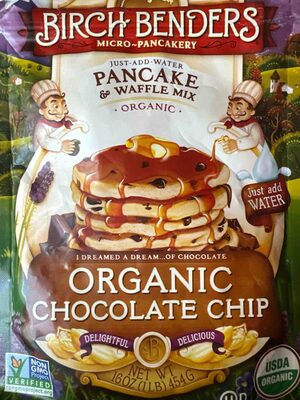 Organic Pancake & Waffle Mix, Chocolate Chip