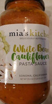 White Bean Coreliflower Pasta Sauce