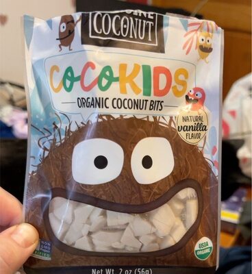 Natural Vanilla Organic Cocokids Coconut Bits, Natural Vanilla