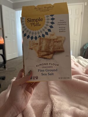 Almond Flour Fine Ground Sea Salt Crackers, Sea Salt