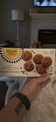 Crunchy Almond Flour Double Chocolate Cookies, Chocolate