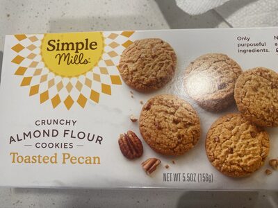Toasted Pecan Crunchy Almond Flour Cookies, Toasted Pecan