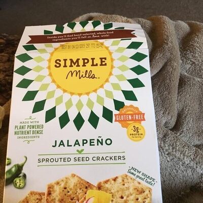Jalapeno Sprouted Seed Crackers, Jalapeno