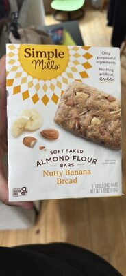 Nutty Banana Bread Soft Baked Almond Flour Bars, Nutty Banana Bread
