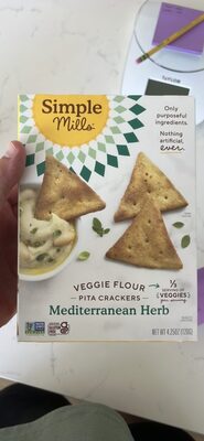 Mediterranean Herb Veggie Pita Crackers, Mediterranean Herb
