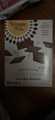 Chocolate Brownie Seed & Nut Flour Sweet Thins, Chocolate Brownie