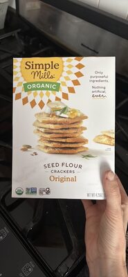 Original Organic Seed Flour Crackers, Original