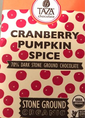 Taza Chocolate, Organic Stone Ground Chocolate, Cranberry Pumpkin Spice, Cranberry Pumpkin Spice