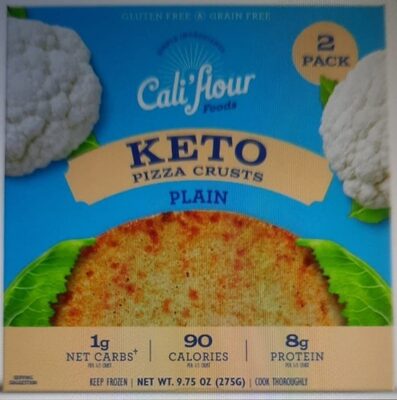 Plain Cauliflower Pizza Crusts, Plain