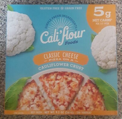 Classic Cheese Pizza On A Cauliflower Crust, Classic Cheese