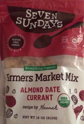 Almond Date Currant Farmers Market Mix, Almond Date Currant