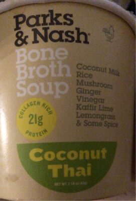 Coconut Thai Bone Broth Soup, Coconut Thai