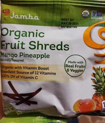 Mango Pineapple Organic Fruit Shreds, Mango Pineapple