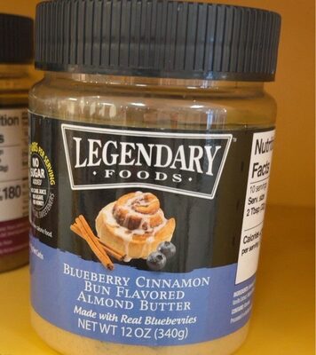 Blueberry Cinnamon Bun Flavored Almond Butter, Blueberry Cinnamon Bun