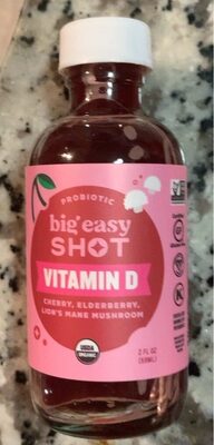 Cherry, Elderberry, Lion's Mane Mushroom Probiotic Vitamin D, Cherry, Elderberry, Lion's Mane Mushroom