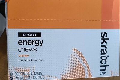 Orange Sport Energy Chews, Orange