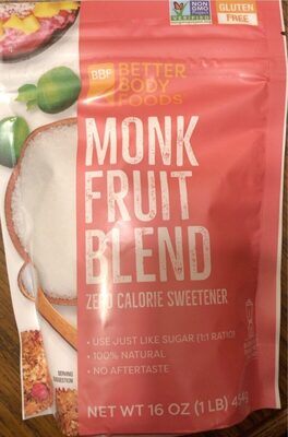 Monk Fruit Blend Zero Calorie Sweetener, Monk Fruit Blend