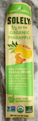 Organic Pineapple Fruit Jerky, Pineapple